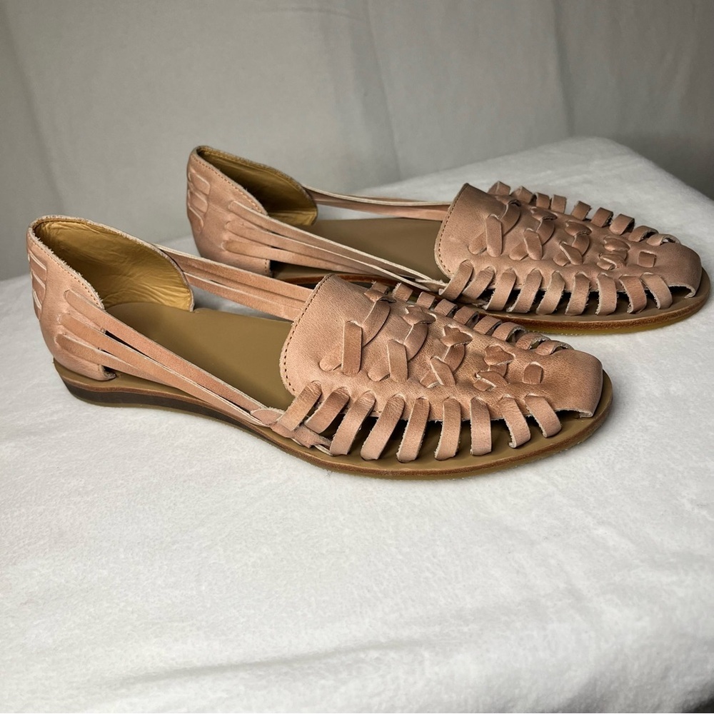 NWOT Nisolo Women's Huarache Handwoven Leather Boho Artisonal Sandals Size 10